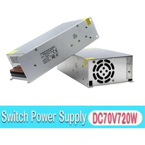 Power supply dc 70v 10.A 720w ac-dc converter Power Source driver 220V 110V AC DC70V SMPS For Lighting CNC Machinery Stepper