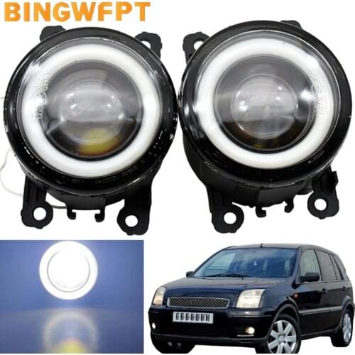 2Pcs New LED Fog Light Angel Eye DRL H11 12V For Ford Fusion Estate JU 2002-2008