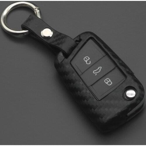 Kutery 10pcs Remote Car Key Case Silicone Protect Shell For VW Polo Golf 7 Tiguan For Skoda Octavia Kodiaq Karoq SEAT Ateca