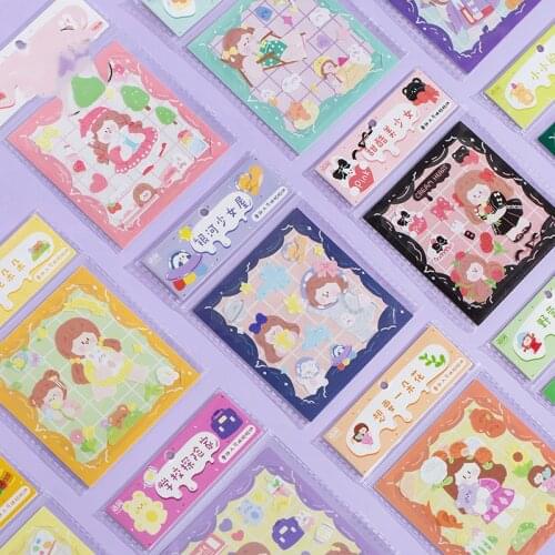 Mengtai Cute Cartoon Dream girl Decorative Stickers Scrapbooking diy Label Diary Stationery Album notebook Journal Planner