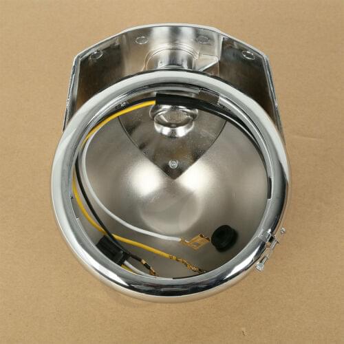 Motorcycle 5.75" 5-3/4" Chrome Headlight Housing Bucket For Harley Electra Glide Bad Boy