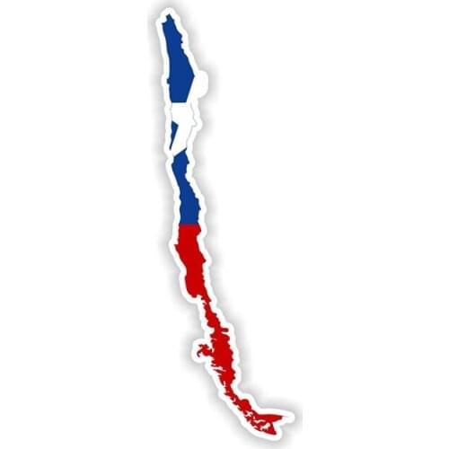 New interesting Car Sticker Chile Map Flag Car Rearview Mirror Sticker Wiper Vinyl Decal PVC 14cm X 2cm