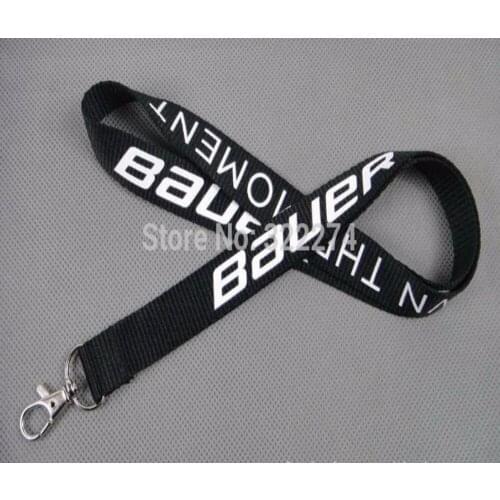 New CUSTOM 3/4" Silk Screen Red Polyester Print Neck Lanyard Customized White Logo Imprint Cheap Discount Lanyards