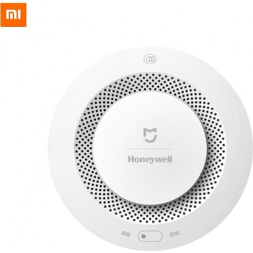 Original Xiaomi Mijia Honeywell Fire Alarm Detector Audible And Visual Alarm Work With Gateway Smoke Detector Smart Home Remote
