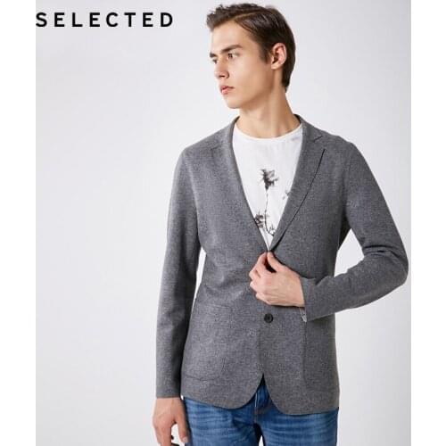SELECTED mens business wool suiting coat Blazer| 419108501