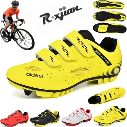 Professional self-locking cycling shoes outdoor breathable non-slip mens MTB bike bicycle sports shoes female road racing shoes
