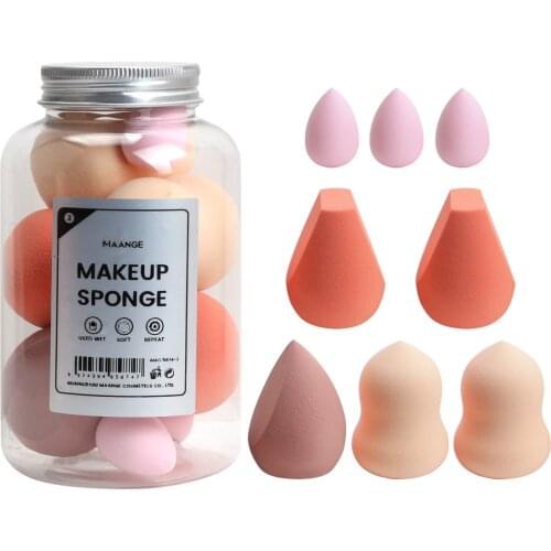 7/8Pc Cosmetic Puff Beauty Egg Soft Makeup Sponge Set Face Foundation Puff Powder Cream Blender Sponges Facial Make Up Tools Kit