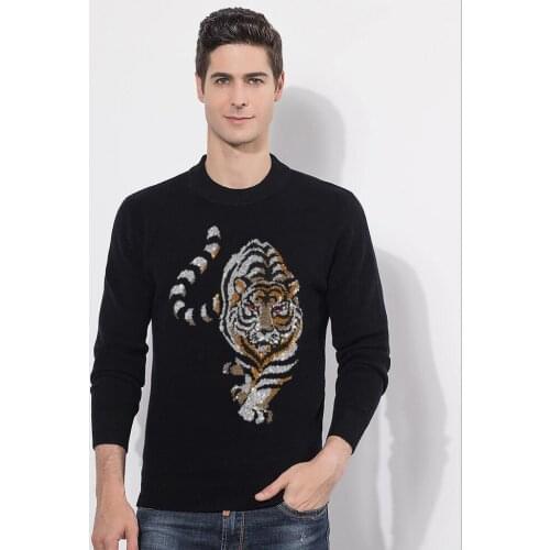 New Fashion Brand O-Neck Sweater For Mens Pullovers Diamond stone Slim Fit Jumpers Knit Autumn Korean Style Casual Clothing Men