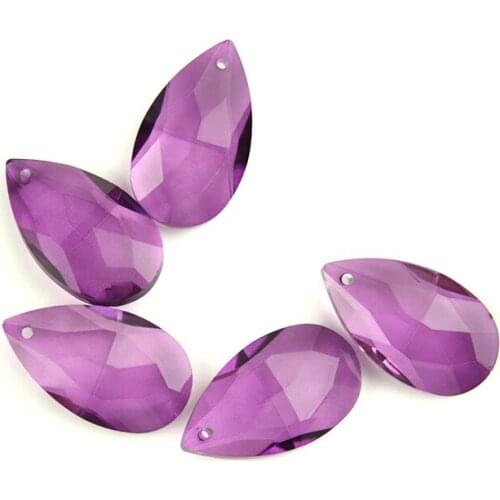 Dark Purple 38mm/50mm/63mm/76mm Crystal Chandelier Parts Almond Crystal Chandelier Beads Lighting Prism Pendant Hanging Parts