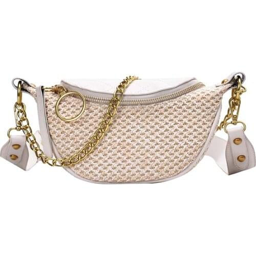 Bicycle bag Beach Bag Crossbody Bag for Women Summer New Design Female Shoulder Messenger Handbag Lady Chain Travel Chest Bag