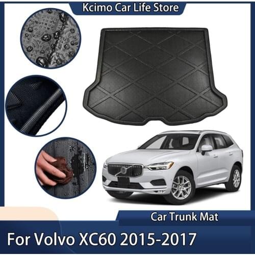 Rear Boot Liner Trunk Cargo Floor Mat Tray Protector For Volvo XC60 2015-2017