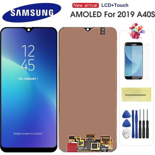 6.4'' AMOLED LCD For Samsung Galaxy A40S A407 LCD Display Touch Screen Digitizer Assembly Replacement For A40S A407 LCD Screen