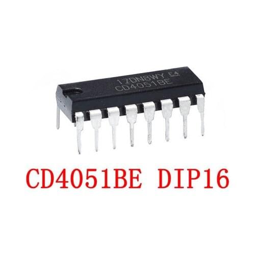 10PCS CD4051BE DIP16 CD4051 DIP-16 CD4051BD DIP