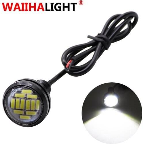 1x 23mm Eagle Eye LED Motor Daytime Running Backup Turn Signal Light Car Auto License Plate Lamps