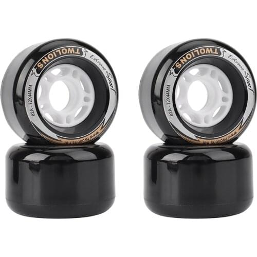 2Pcs TwoLions 72X44mm Free Line Skates Wheels 82A High Rebound Drift Skateboard Rodas PU LongBoard Wheels for Skateboard