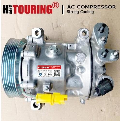 7C16 AC Compressor for Peugeot 407 607 CITROEN C5 C4 6453PN 6453RA 6453WY 6453RG 6453WZ 6453PQ 9663315480 9656572480 9670022180