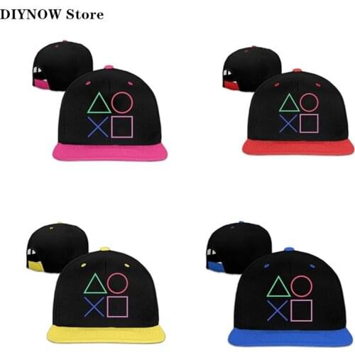 Printing Unisex Hip Hop Baseball Cap Adjustable Play Game Station Joypad Boy and Girls Hip Hop Baseball Caps Wholesale