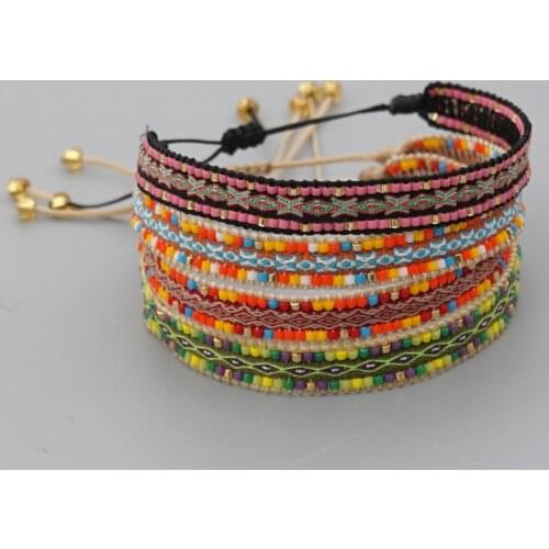 Go2boho Braided Bracelet For Women MIYUKI Beads Bracelets Boho Jewelry Pulseras Mujer 2020 Ethnic Adjustable Rope Bohemian