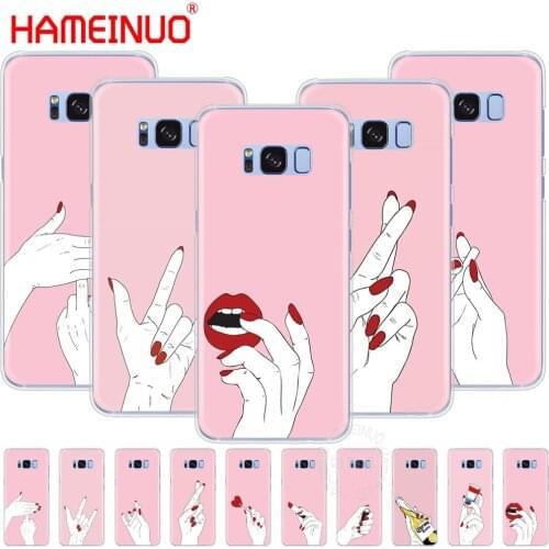 HAMEINUO Gesture Design cell phone case cover for Samsung Galaxy S9 S7 edge PLUS S8 S6 S5 S4 S3 MINI