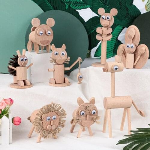 DIY material wooden hand made creative crafts children gift for home decoration