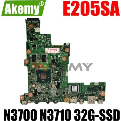 Akemy E205SA Mainboard For Asus Eeebook Flip E205S TP200S TP200SA laptop motherboard N3700 N3710 32G-SSD