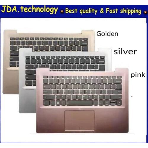 MEIRROW New/Org For Lenovo IdeaPad 7000-14 520S-14 520S-14ISK 520s-14IKB Palmrest US Keyboard Upper Cover Touchpad ,Silver