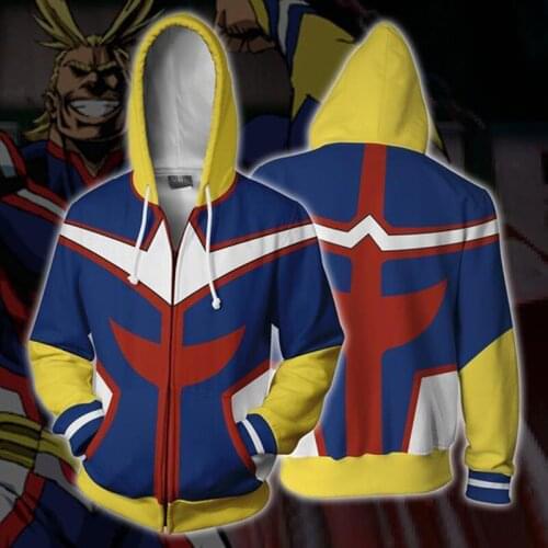New 3D Printed My Hero Academia Sweatshirts Plus size Uniform Men Hoodies Cosplay Costume College clothing Casual Coat Top