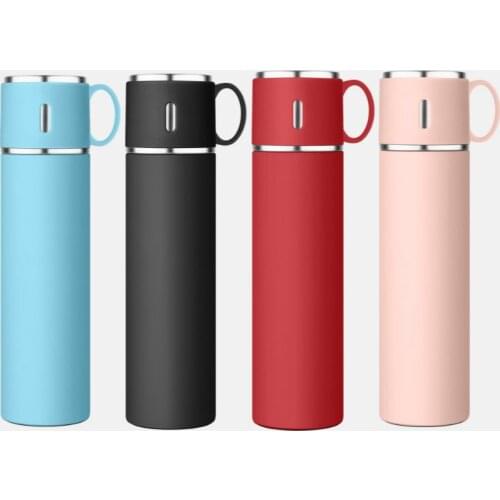 New Business Car Stainless Steel Thermos Portable Lid Double-layer Thermos Bottle Outdoor Travel Sports High-end Thermos