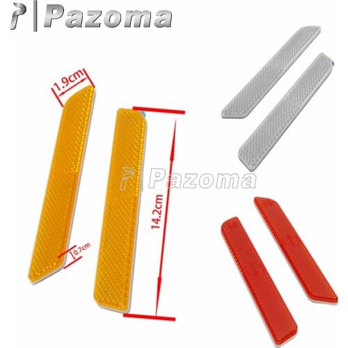 Motorcycle Reflector sticker Latch Covers Front Fork Reflector Lower Legs Slider For Harley Road King FLHR CVO Street Glide FLHX