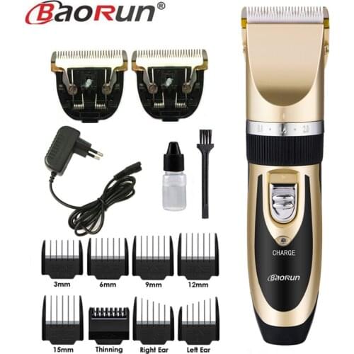 Rechargeable Electric Clippers Professional Hair Clipper for Men Adjustable Salon Clipper Cordless Hair Trimmer 8pcs Nozzles