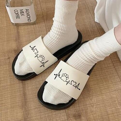Women Flat Platform Home Slippers Summer Beach Soft Sole Slide Sandals Cute Leisure Ladies Indoor Bathroom Anti-slip Shoes 41