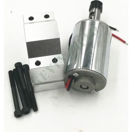 52mm cnc spindle 200w ER11 chuck DC 12-48v 200W Spindle motor cnc for Engraving Machine + clamp ER11 3.175MM for PCB Engraving