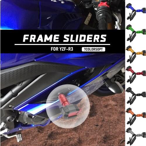 Frame Crash Sliders For 2019 Yamaha YZF-R3 YZF-R25 YZF R3 R25 Engine Guard Body Frame Fairing Protector Motorcycle Accessories