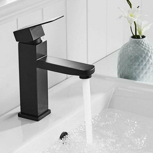 Tapware Bathroom Basin Sink Tap Waterfall Tap Water Saving Monobloc Modern Bath Mixer Frap Faucet Matte Black Bathroom Accessory