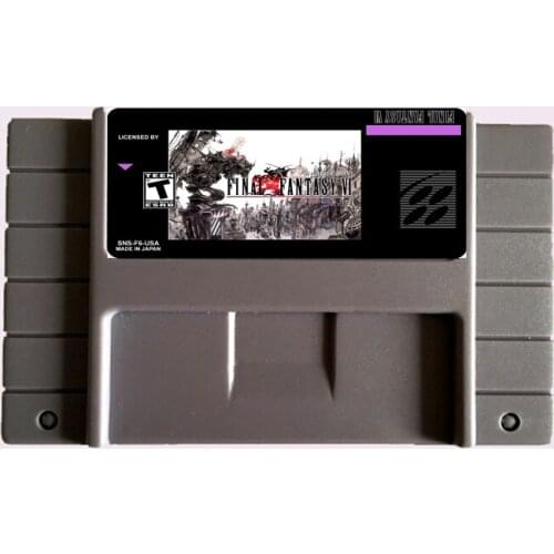 Save File Final Fantasy 6 NTSC 16 Big Gray Game Card For USA Version Game Player