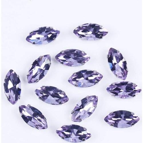 Prajna Horse Eye Rhinestone For Wedding Dress DIY Rhinestones Sewn Diamond Four Claws Drill Rhinestones Applique Strass Crystals