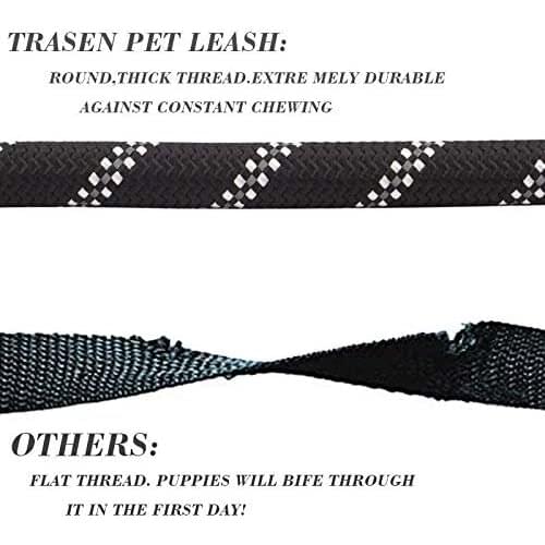 Pet Leash Reflective Strong Dog Leash 1.5M Long with Comfortable Padded Handle Heavy Duty Training Durable Nylon Rope Leashes