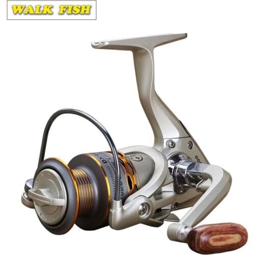 Walk Fish Fishing Coil Wooden handshake 12+1BB Spinning Fishing Reel Professional Metal Left/Right Hand Fishing Reel Wheels
