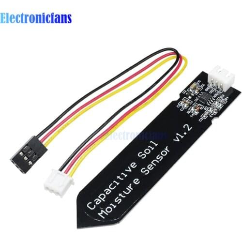 10PCS Capacitive Soil Moisture Reed Magnetron Sensor Wide Voltage Corrosion Resistant Module Switch Board Wire 3.3~5.5V