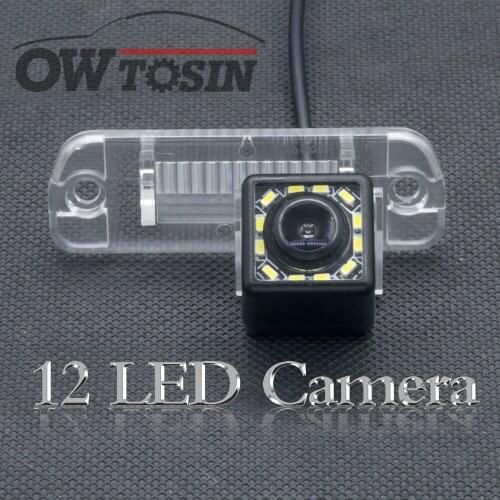 12 LED light Car Backup Reverse Rear View Camera For Mercedes Benz GL Class X164 2006 2007 2008 2009 2010 2011 2012 Car Monitor