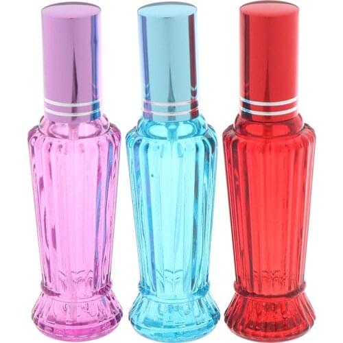 Refillable Portable Sample Mini Perfume Bottle Glass Travel Empty Spray Atomizer Bottles Cosmetic Packaging Container 15ML