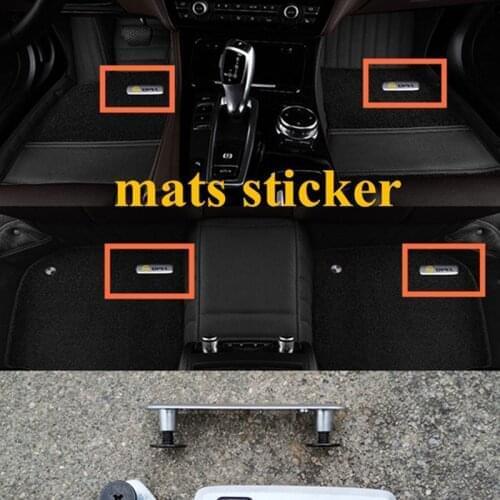 2pcs/set car emblem sticker Metal car label with screws For Chr rav4 Yaris hilux prius avensis Corolla Camry mats decoration