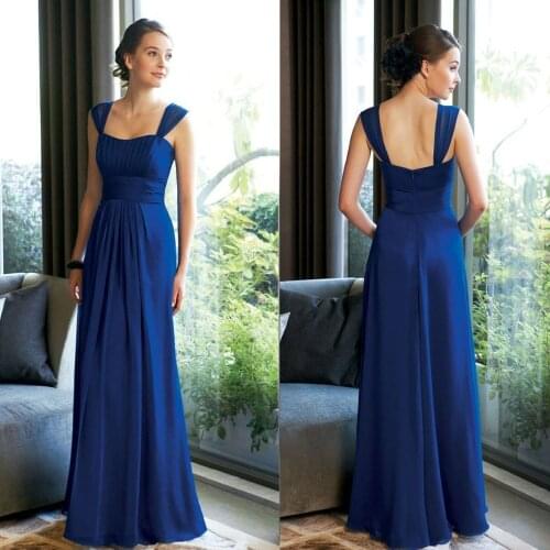 2021 Cheap Long Royal Blue Bridesmaid Dresses Plus Size Under 50 Champagne Rose Purple Teal Turquoise Red To Wedding Party Dress