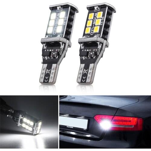 2X T15 W16W 921 955 Canbus Led Back-up Reversing Light Bulb For Audi A5 2007-2016 Stop Light in Bumper Reverse Tail Lamp