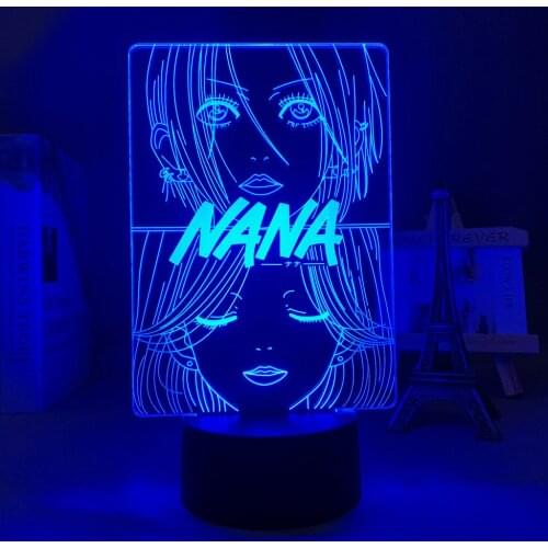 3d Light Anime Nana for Childrens Bedroom Decoration Night Light Manga Gift Room Decor Table Led Night Lamp Nana