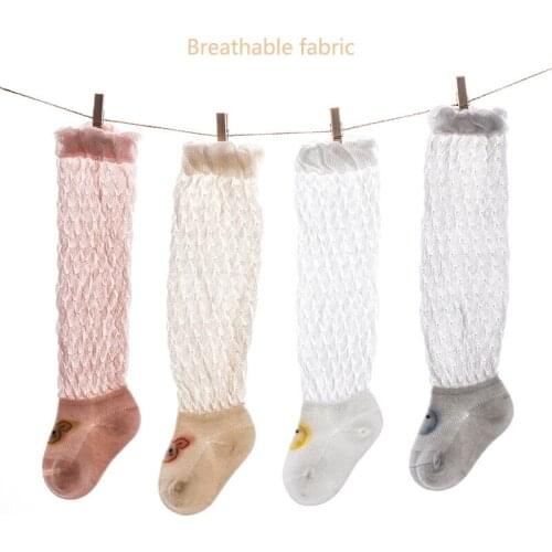 4 pairs/lot Summer Thin Mesh Girls Stockings Cool Toddler Baby Newborn Boys Tights Kids Feetwears Chidrens Clothes Accessories