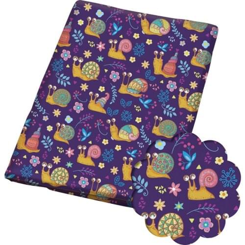 50*140CM Cartoons pattern Polyester cotton Fabric Patchwor Printed for Tissue Kids Home Textile for Sewing Doll Dress Curtain