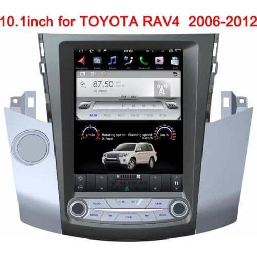 10.4" one din android 7.1 car dvd player for toyota RAV4 RAV 4 2006-2012 tesla style touch screen audio stereo autoradio wifi