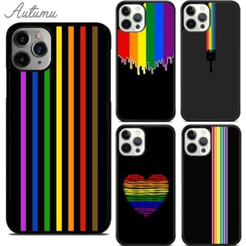 Gay Pride Flag Phone Case for iPhone 11 12 Pro Max mini X XR XS SE 2020 5 6S 7 8 Plus Samsung Galaxy S8 S9 S10 Cover shell