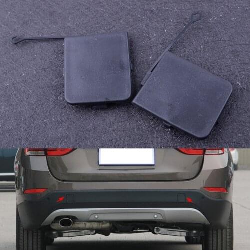 CITALL 51127303815 51127303816 1Pair Plastic Rear Bumper Tow Eye Hook Cover Cap Fit for BMW X1 E84 2013 2014 2015